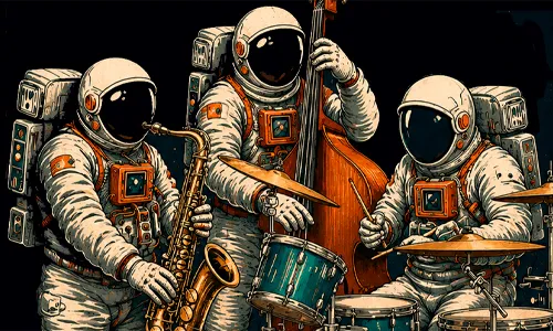 AROUND THE SPACE BAND w/ MIGUEL VILLAR . JUAN PABLO BALCAZAR . CARLOS FALANGA